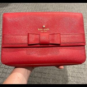 Kate Spade red leather crossbody bag | Pristine Condition
